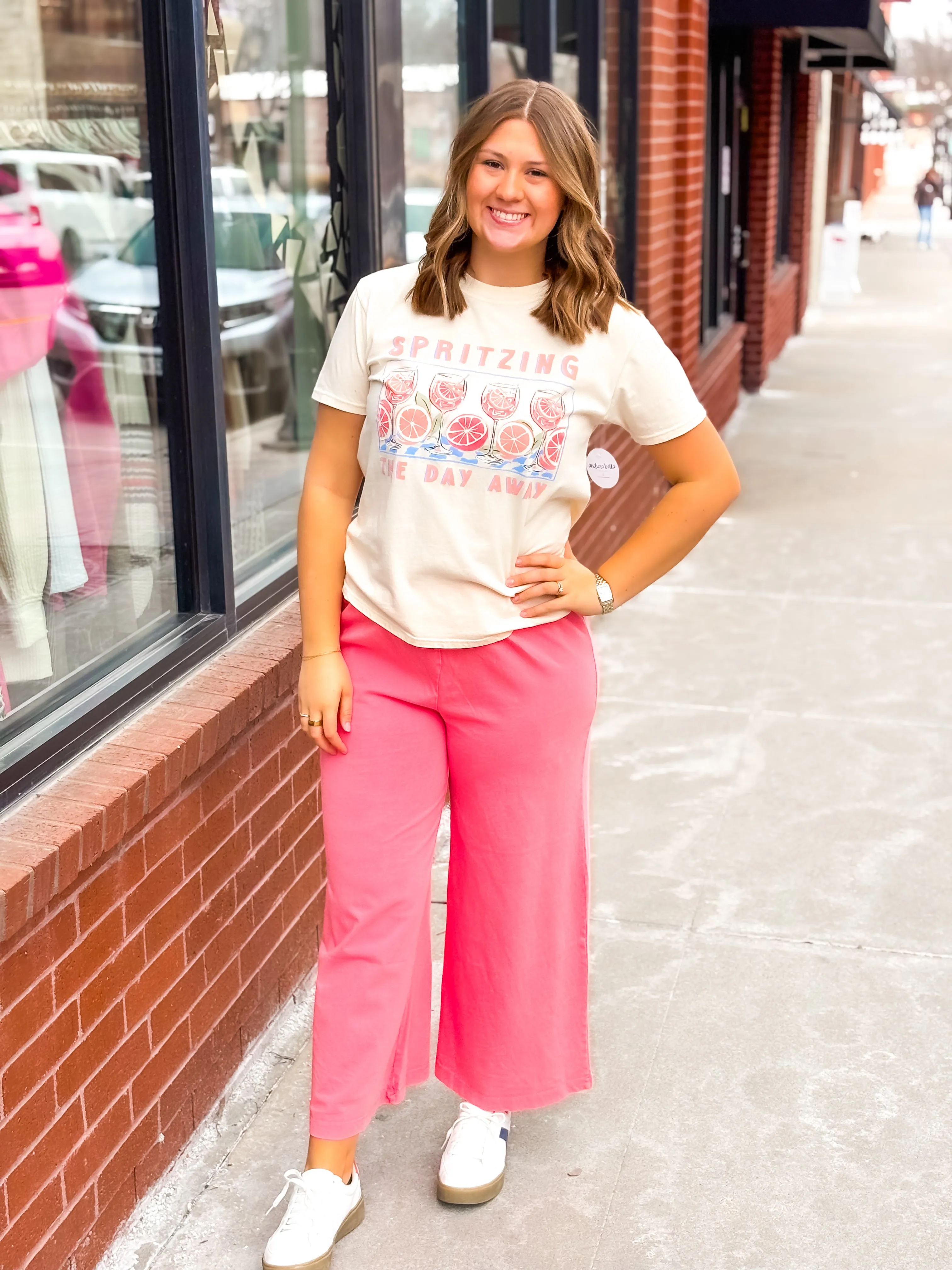 Scout Jersey Flare Pant - Sunset Pink