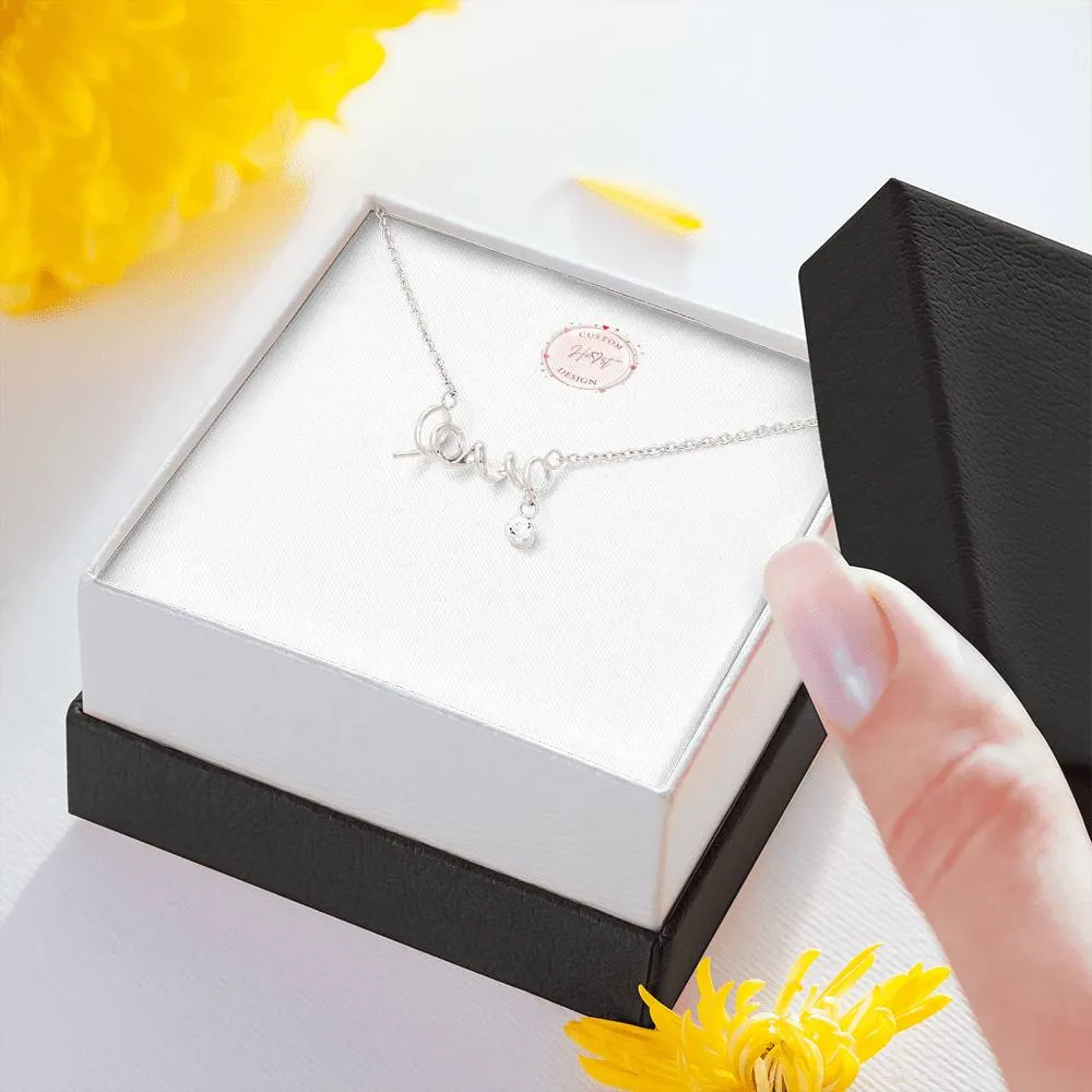 Scripted Love Necklace