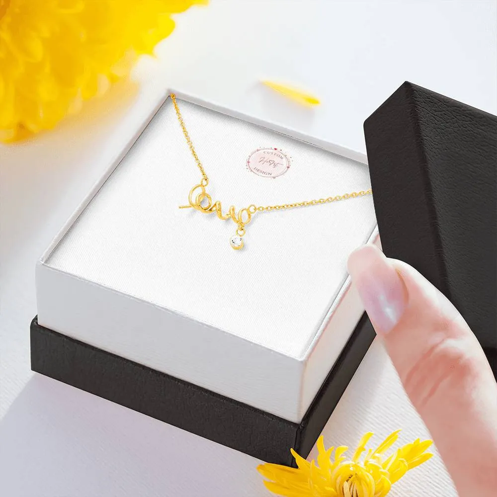 Scripted Love Necklace