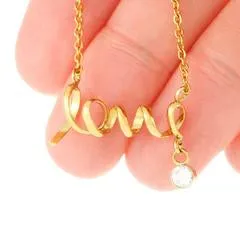 Scripted Love Necklace