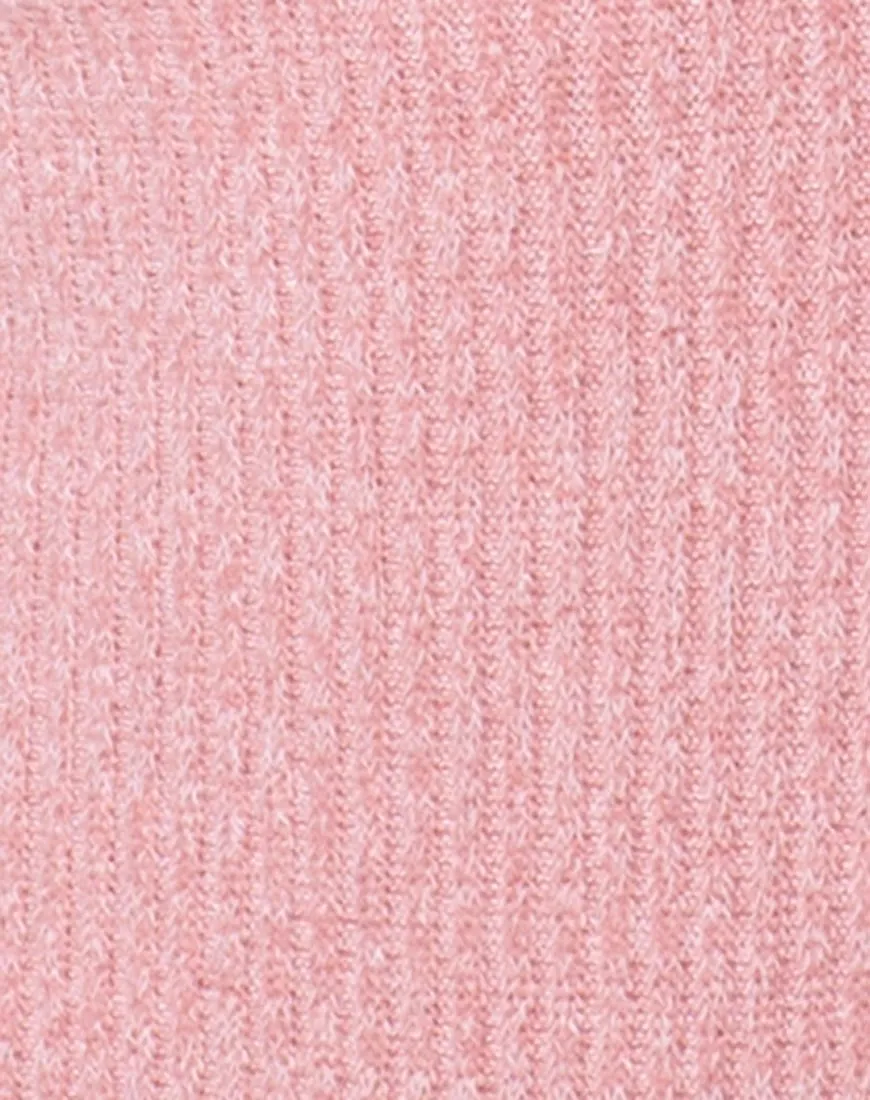 Segina Bodice in Knit Crinkle Rib Pink