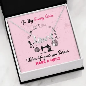 Sewing Sisters Love Necklace