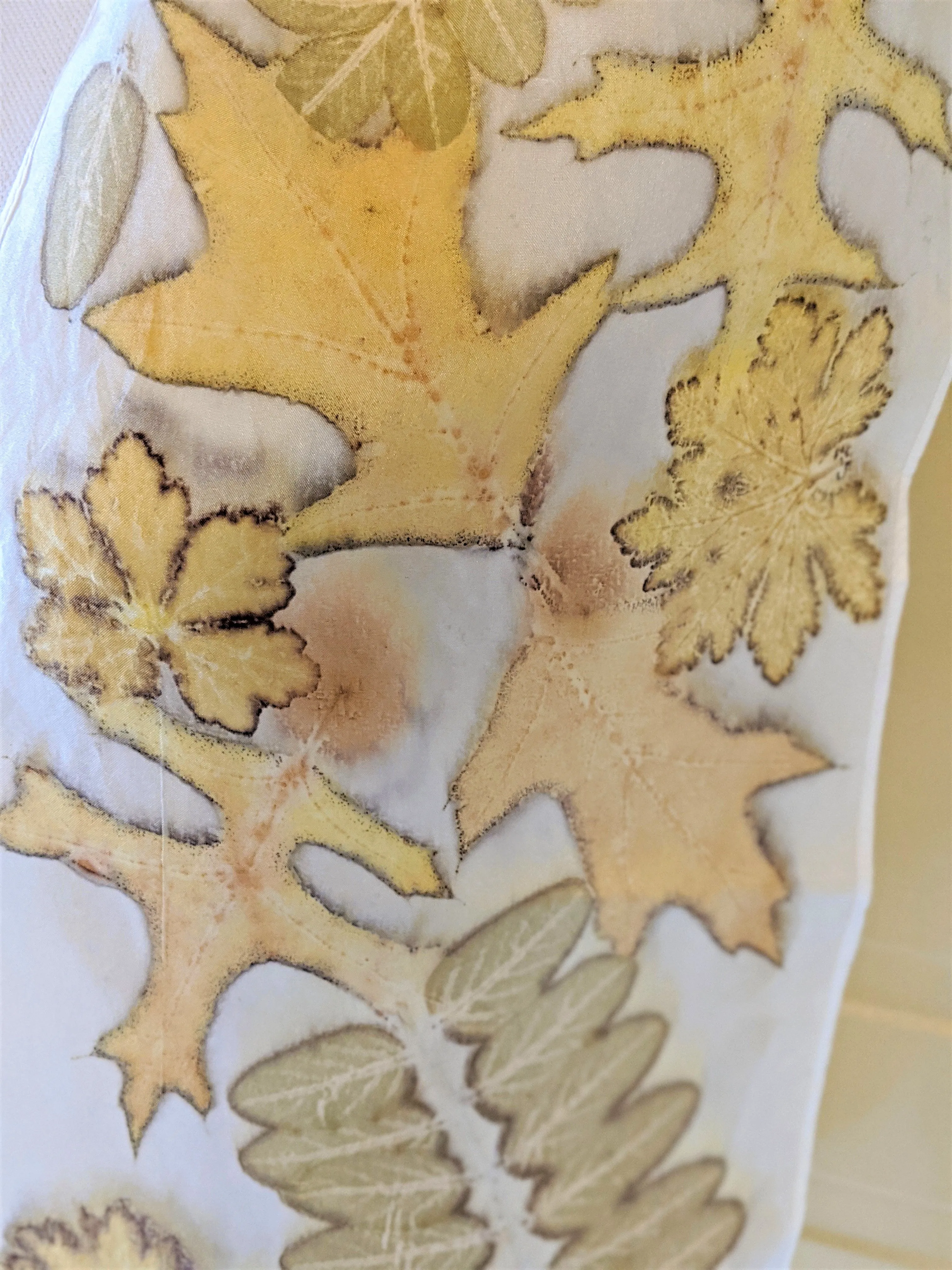 Silk Habotai Eco-Printed Scarf