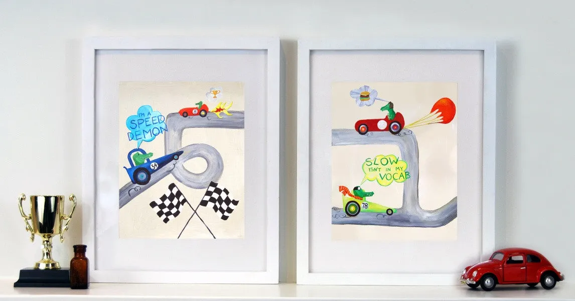 Slow Isn't in my Vocab  - Nursery Quote Art