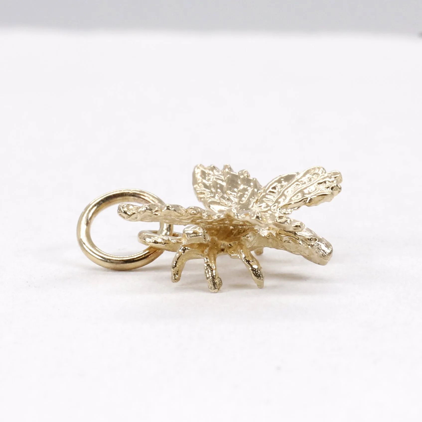 Small 3-D Butterfly Charm made in 14kt gold