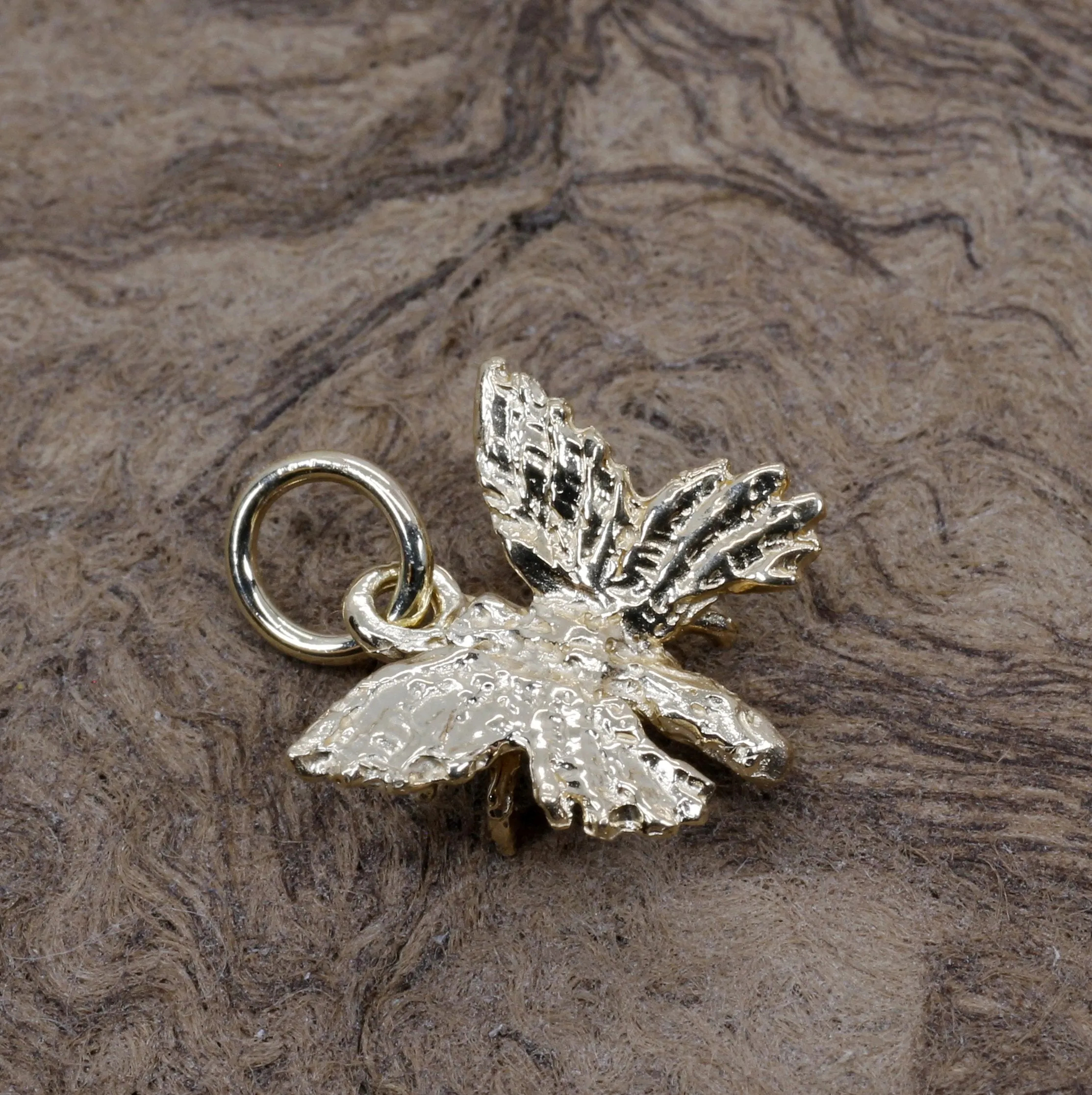 Small 3-D Butterfly Charm made in 14kt gold