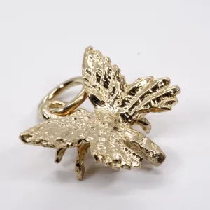 Small 3-D Butterfly Charm made in 14kt gold