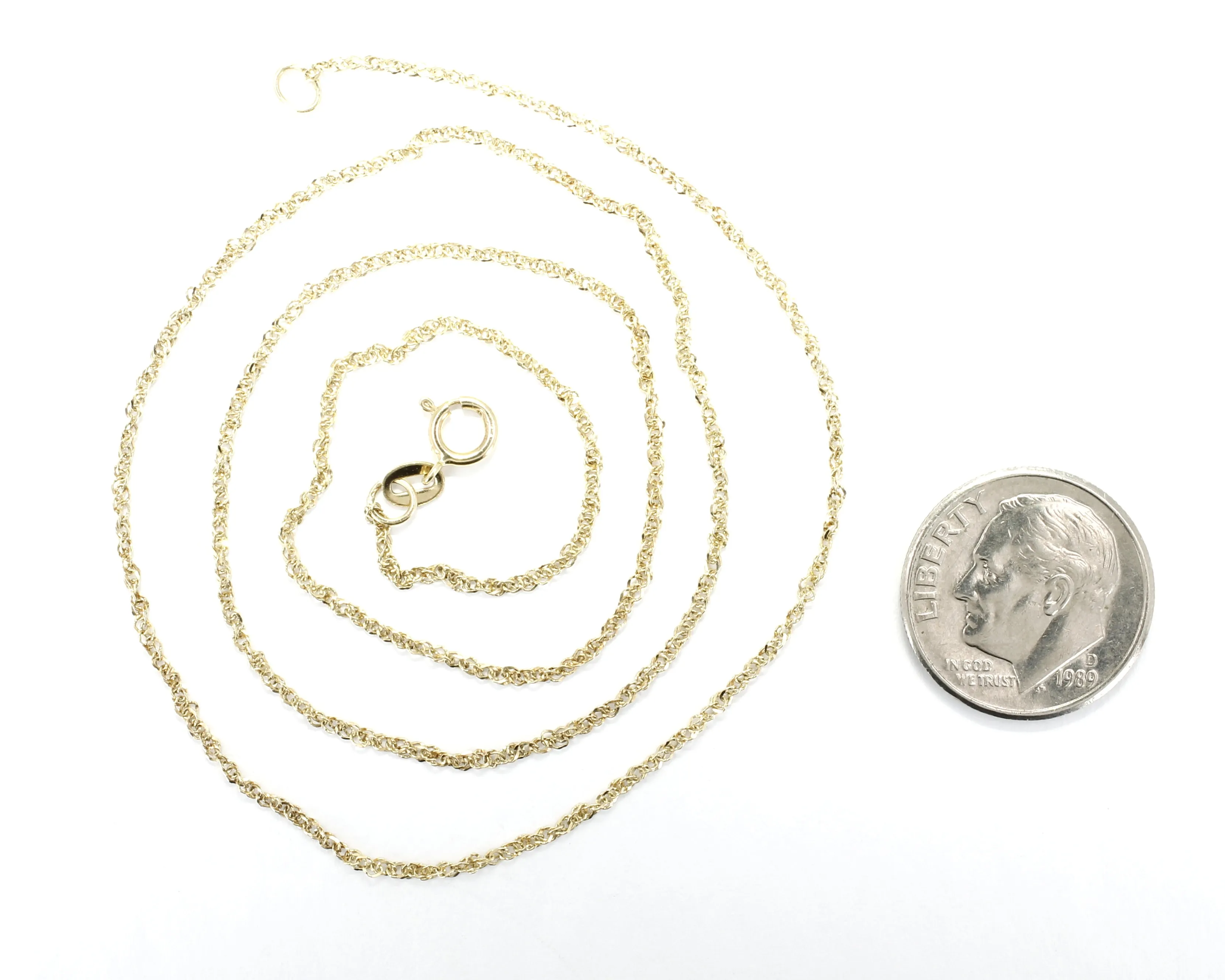 Small 3-D Butterfly Necklace made in 14kt gold