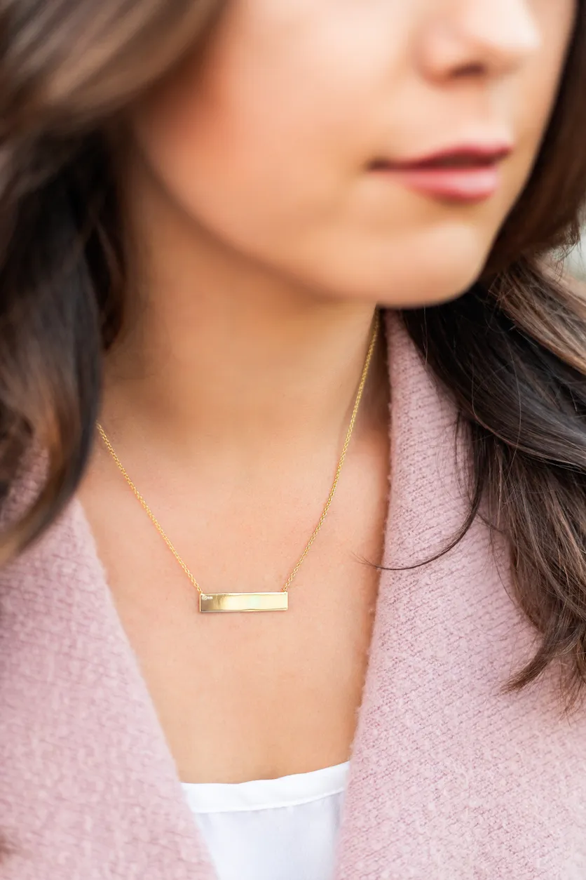Small ID Tag Necklace