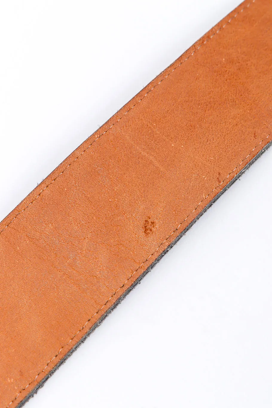 Snake Buckle Suede Belt