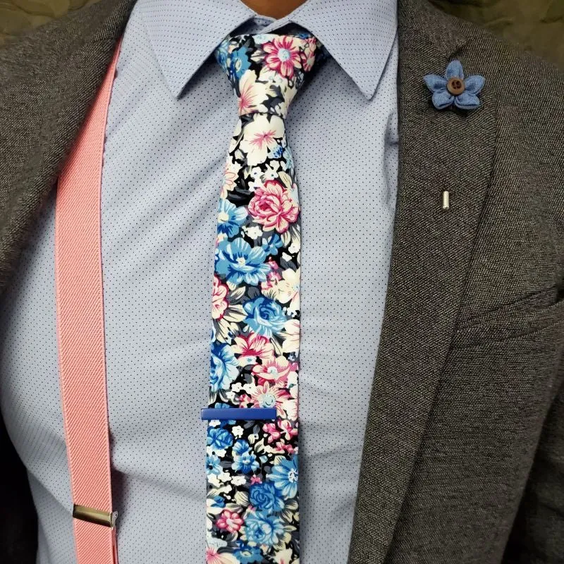 Solid Pink Suspenders