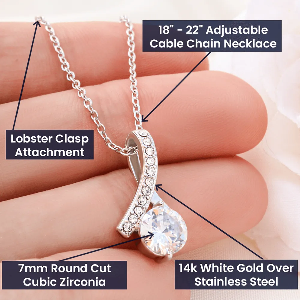 Soulmate - I May Not Be Your First Date Alluring Beauty Infinity Necklace Message Card