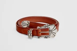 Sterling Navajo Buckle & Tip Belt