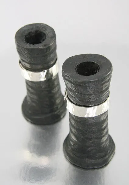 Tall Twist Belted Candleholder