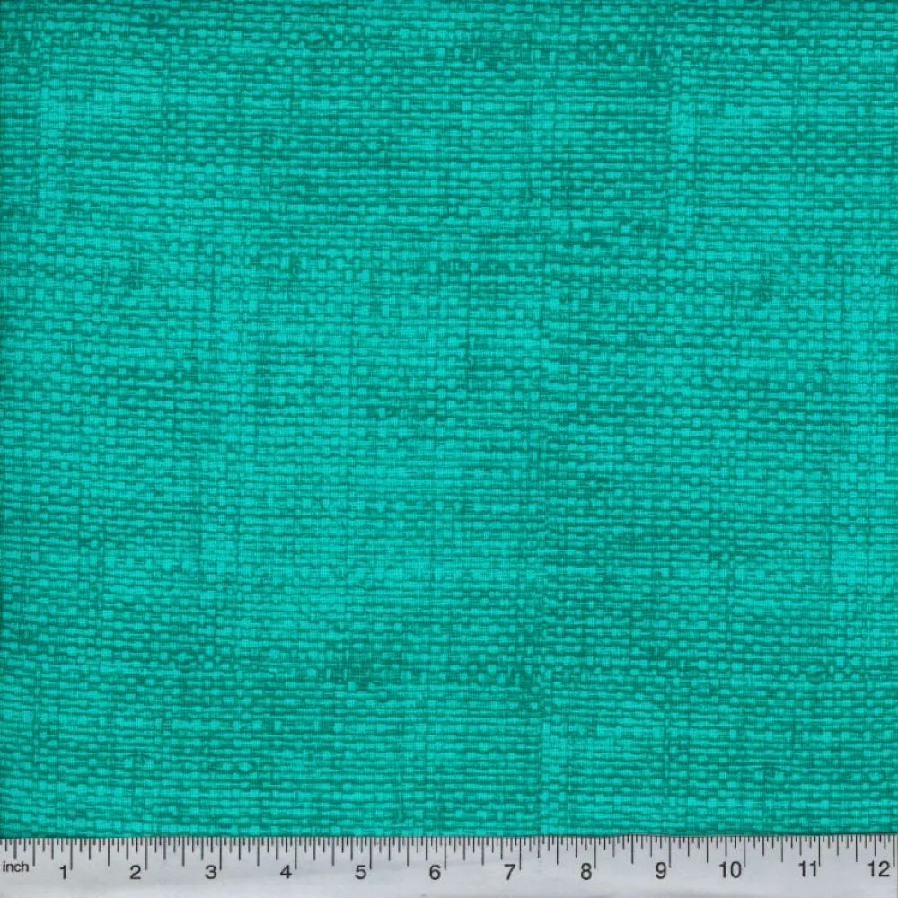Teal Burlap Look Fabric