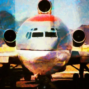 The Boeing 727 No. 2 - On the Nose Frank Martin Print