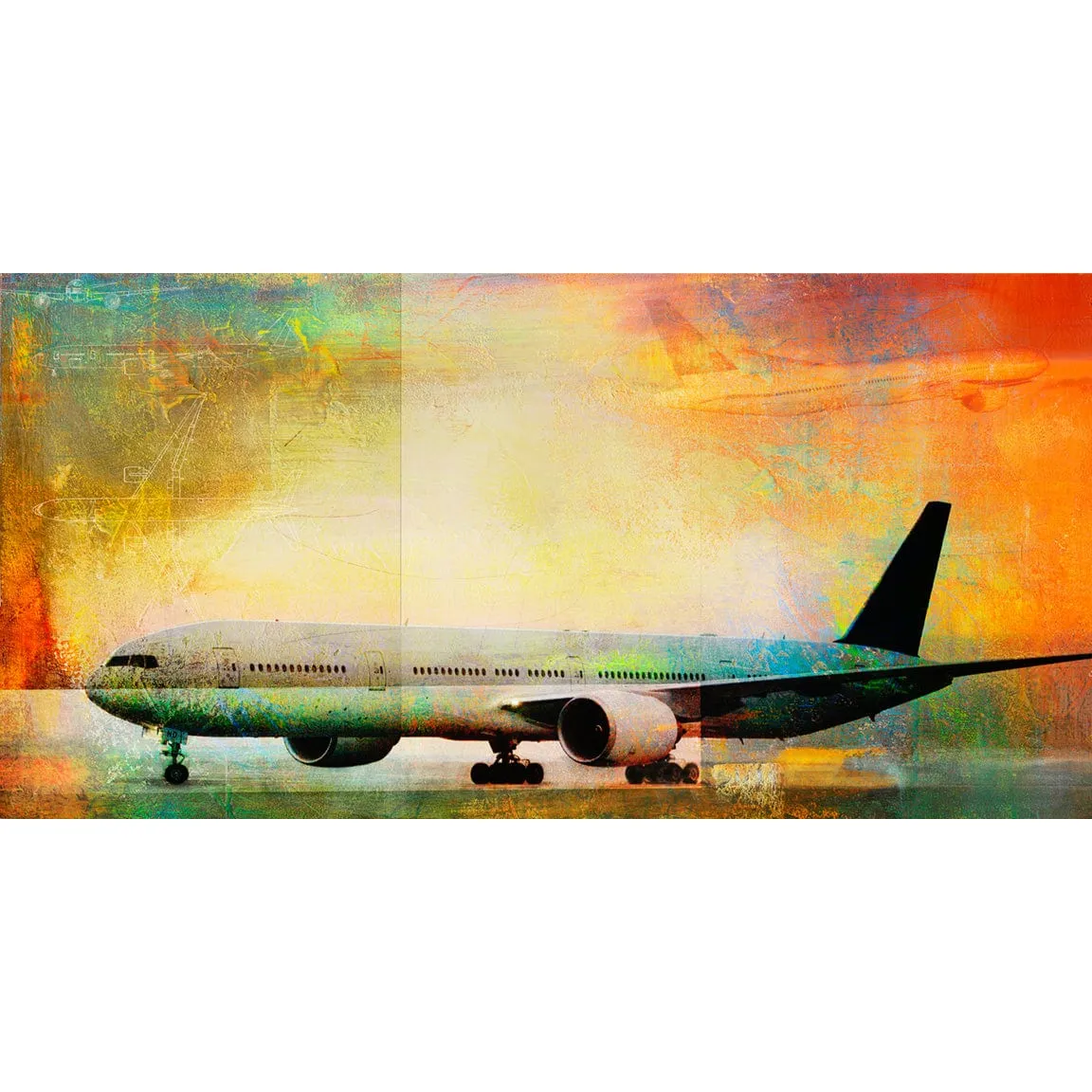 The Boeing 777 No. 1 Frank Martin Print