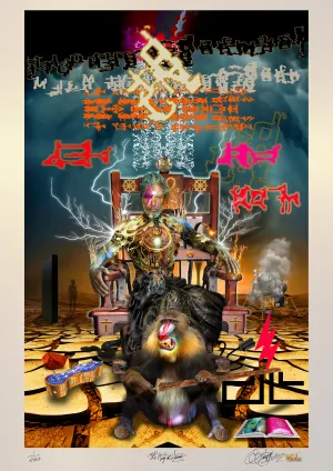 THE KING OF SWORDS Limited Edition Museum Quality Print (Spacial Metallic)