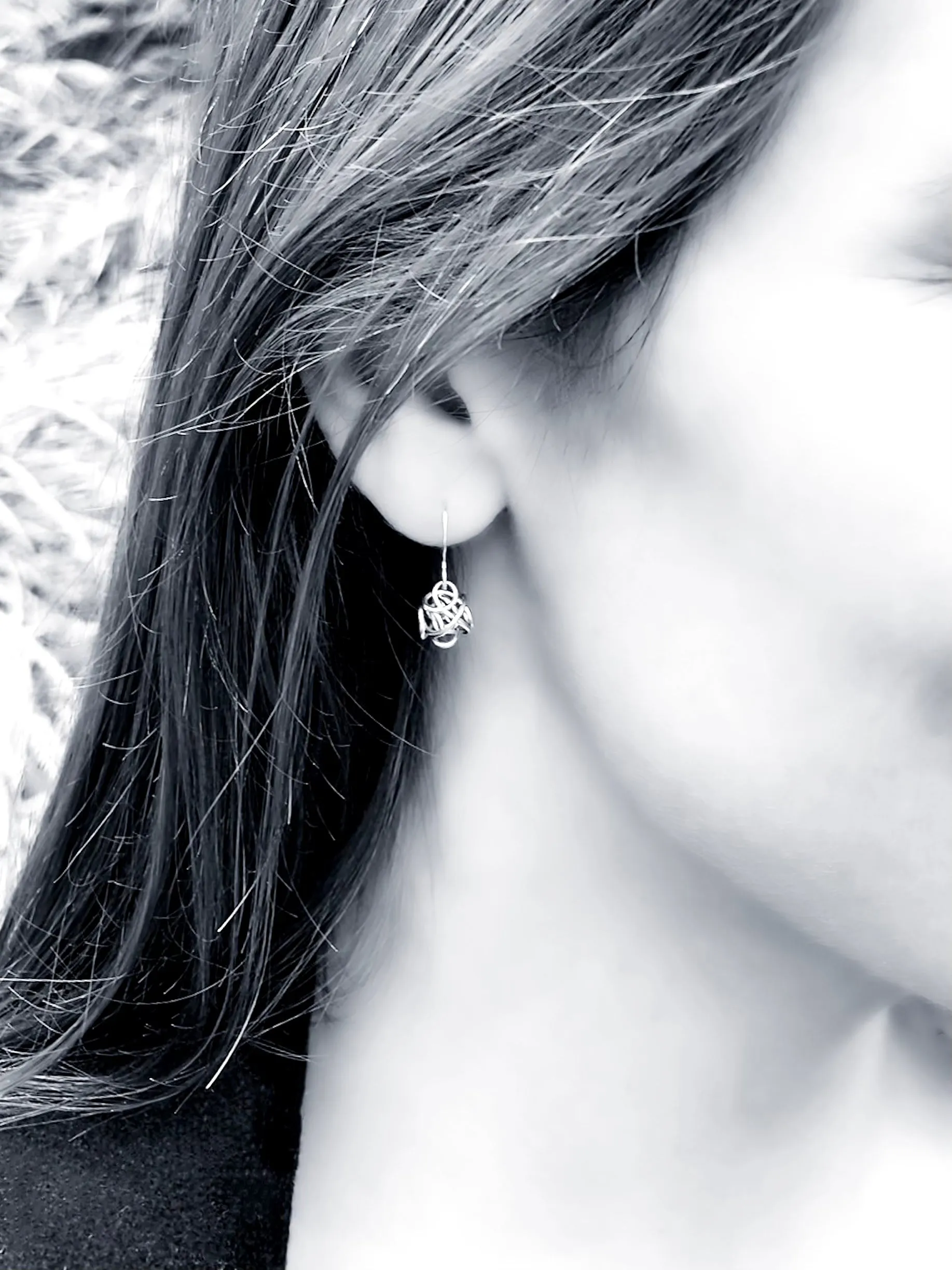 The Small Sculpture Drop Earring
