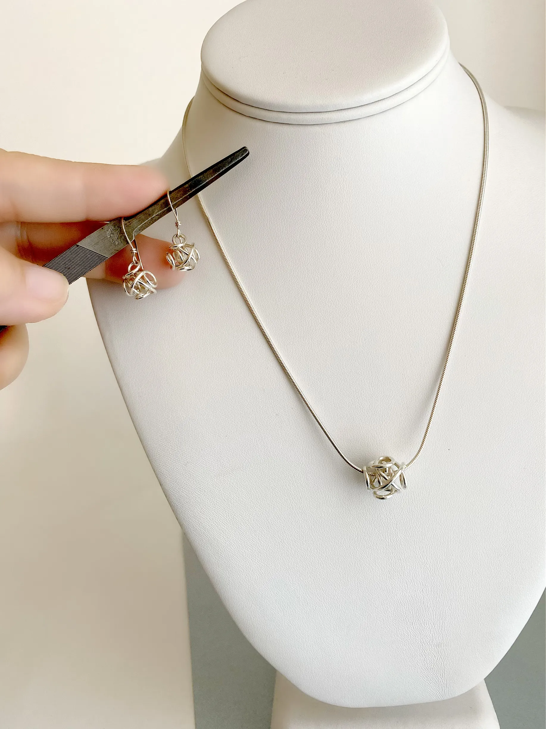 The Small Sculpture Drop Earring