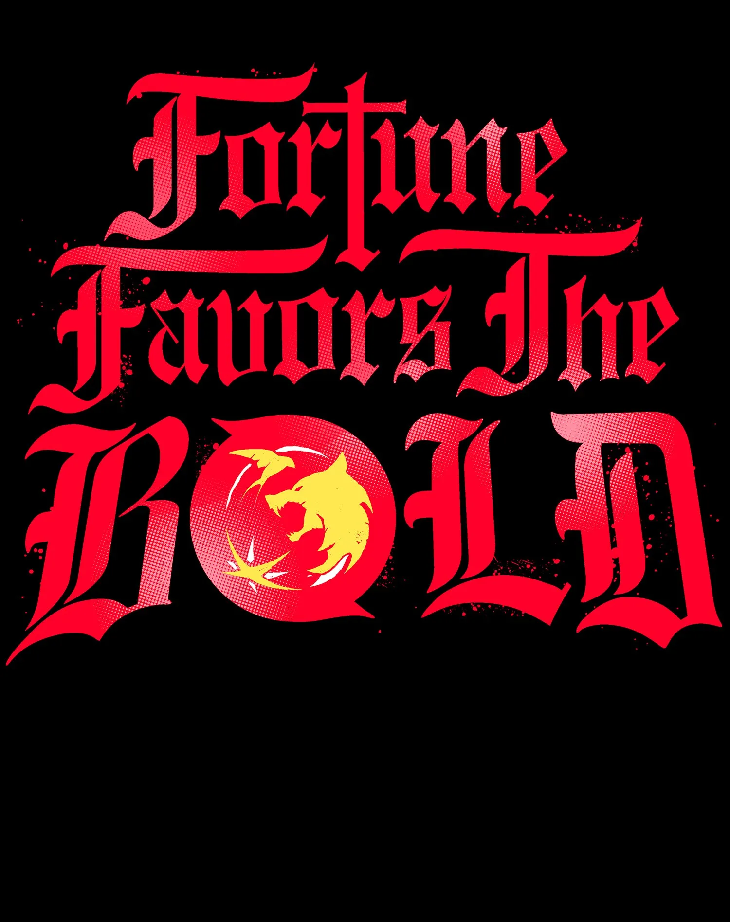 The Witcher Meme Fortune Favors Bold Official Sweatshirt
