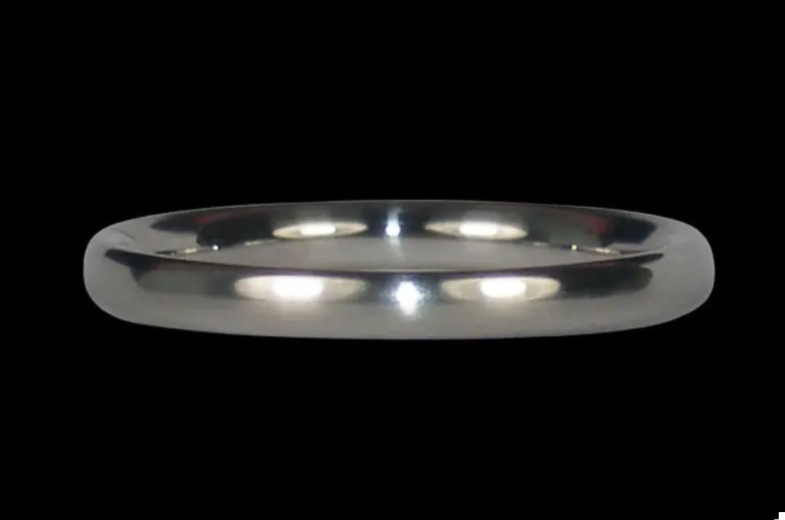 Thin Titanium Ring Band to Stack