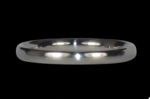 Thin Titanium Ring Band to Stack