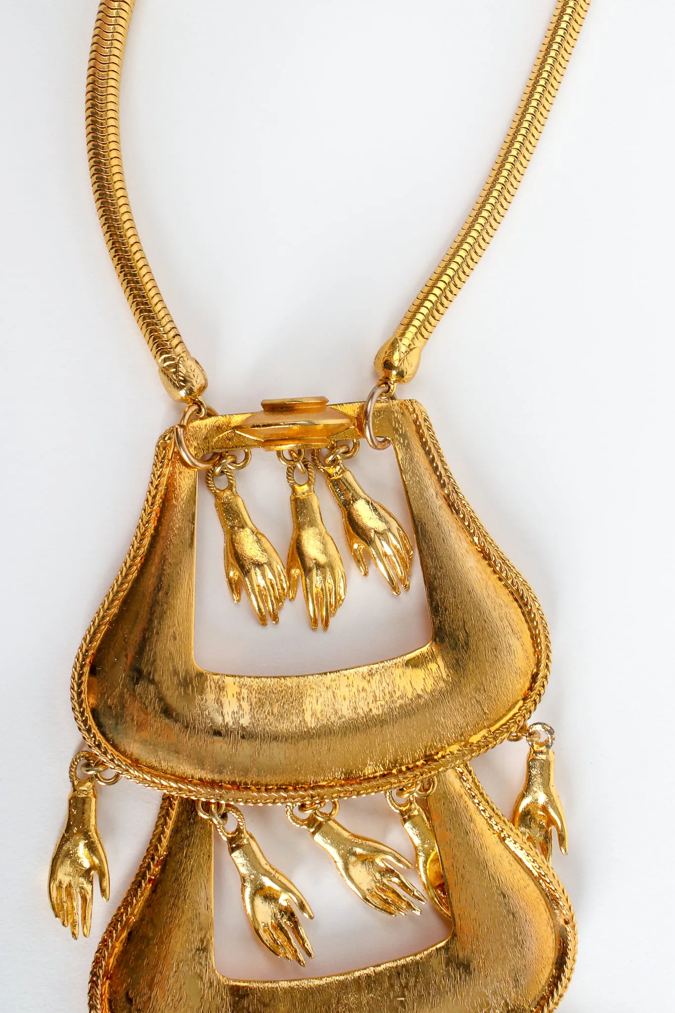 Tiny Hand Tiered Buckle Pendant