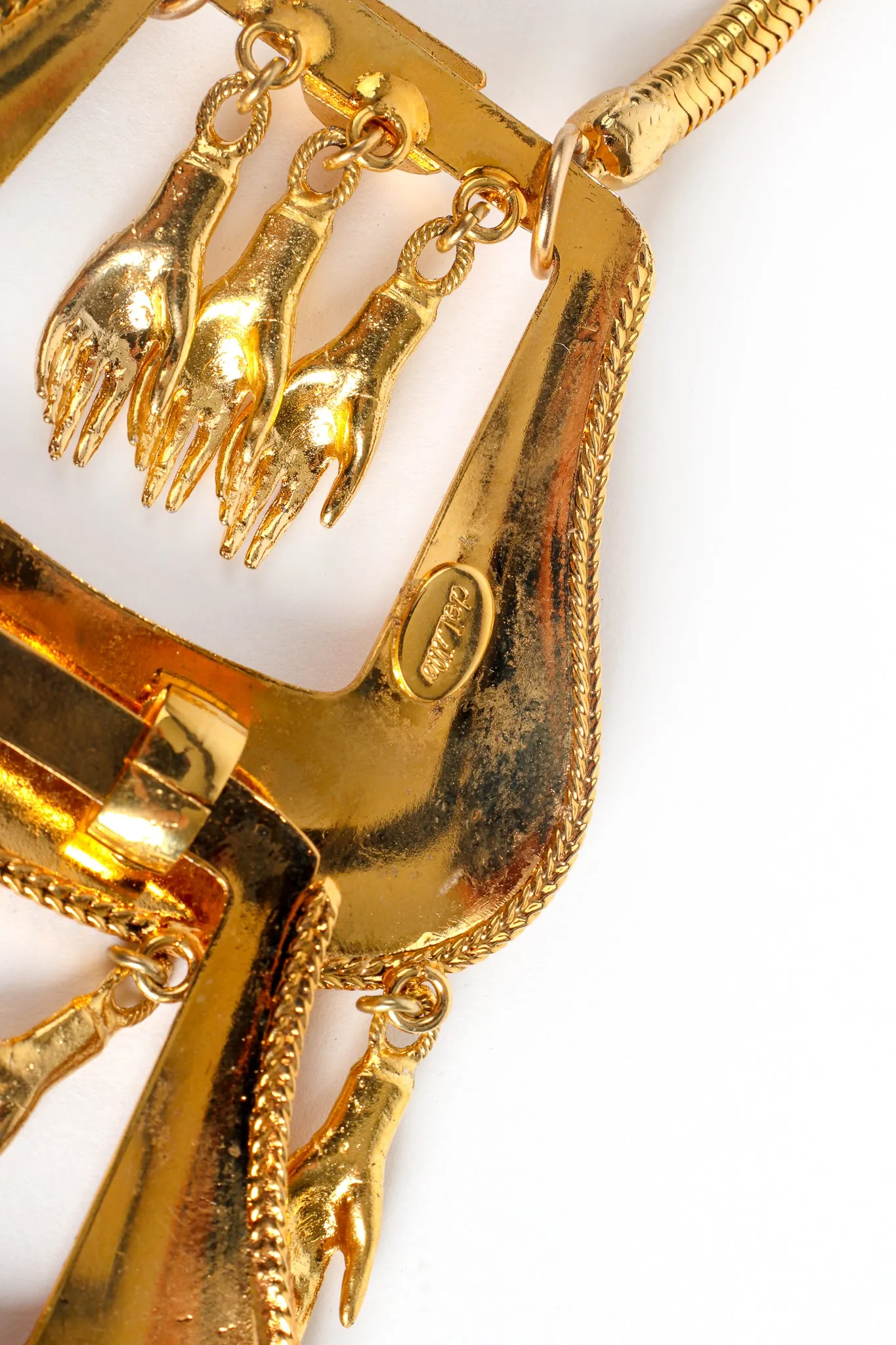 Tiny Hand Tiered Buckle Pendant