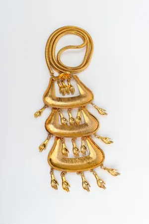 Tiny Hand Tiered Buckle Pendant