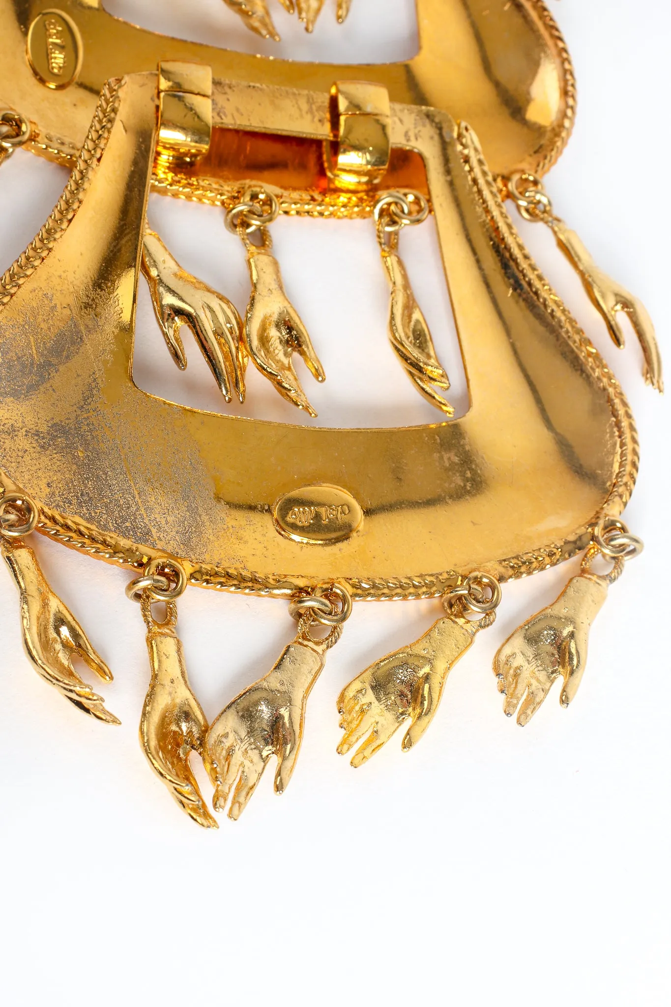 Tiny Hand Tiered Buckle Pendant