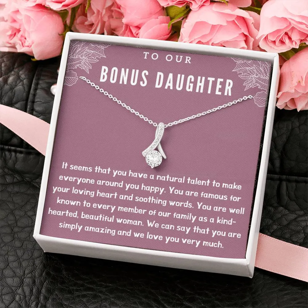 To Our Bonus Daughter Necklace