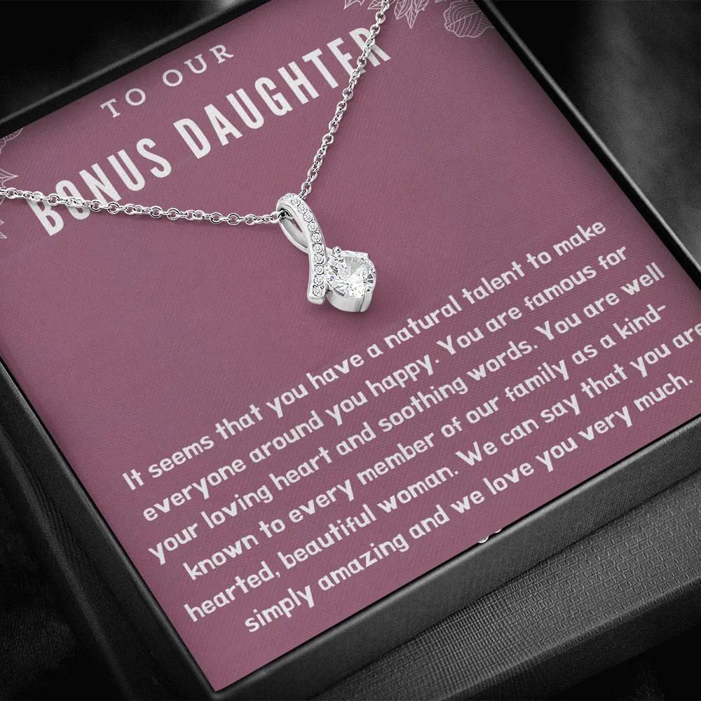 To Our Bonus Daughter Necklace