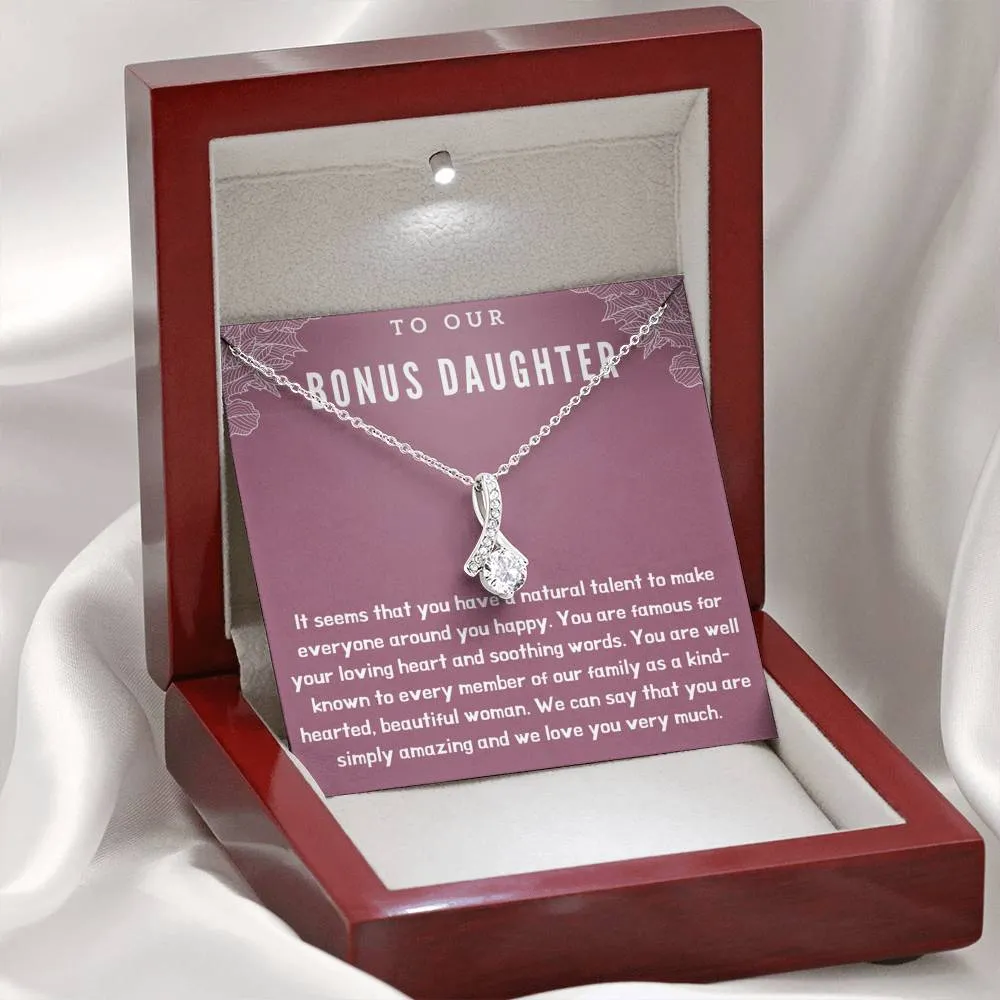 To Our Bonus Daughter Necklace