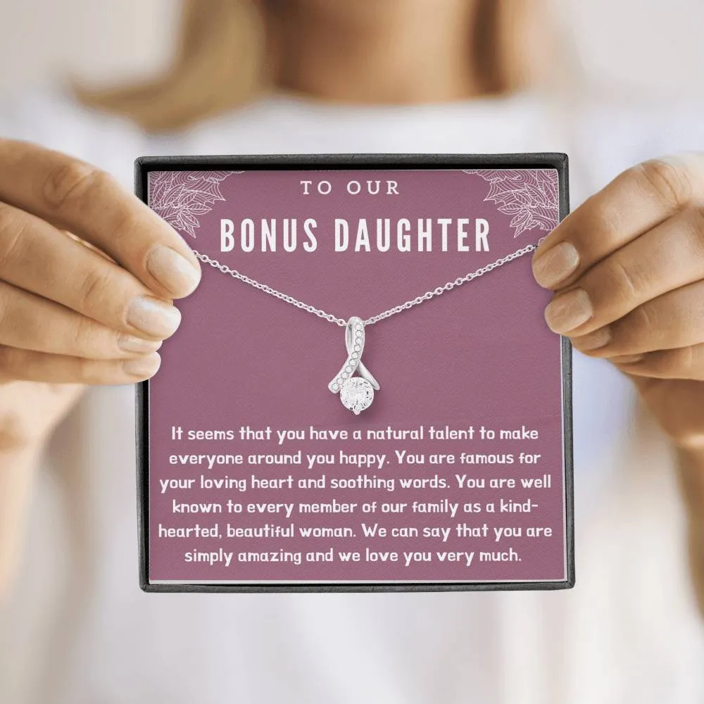 To Our Bonus Daughter Necklace