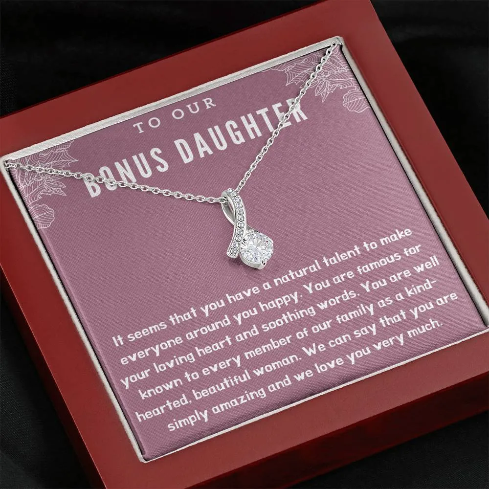 To Our Bonus Daughter Necklace