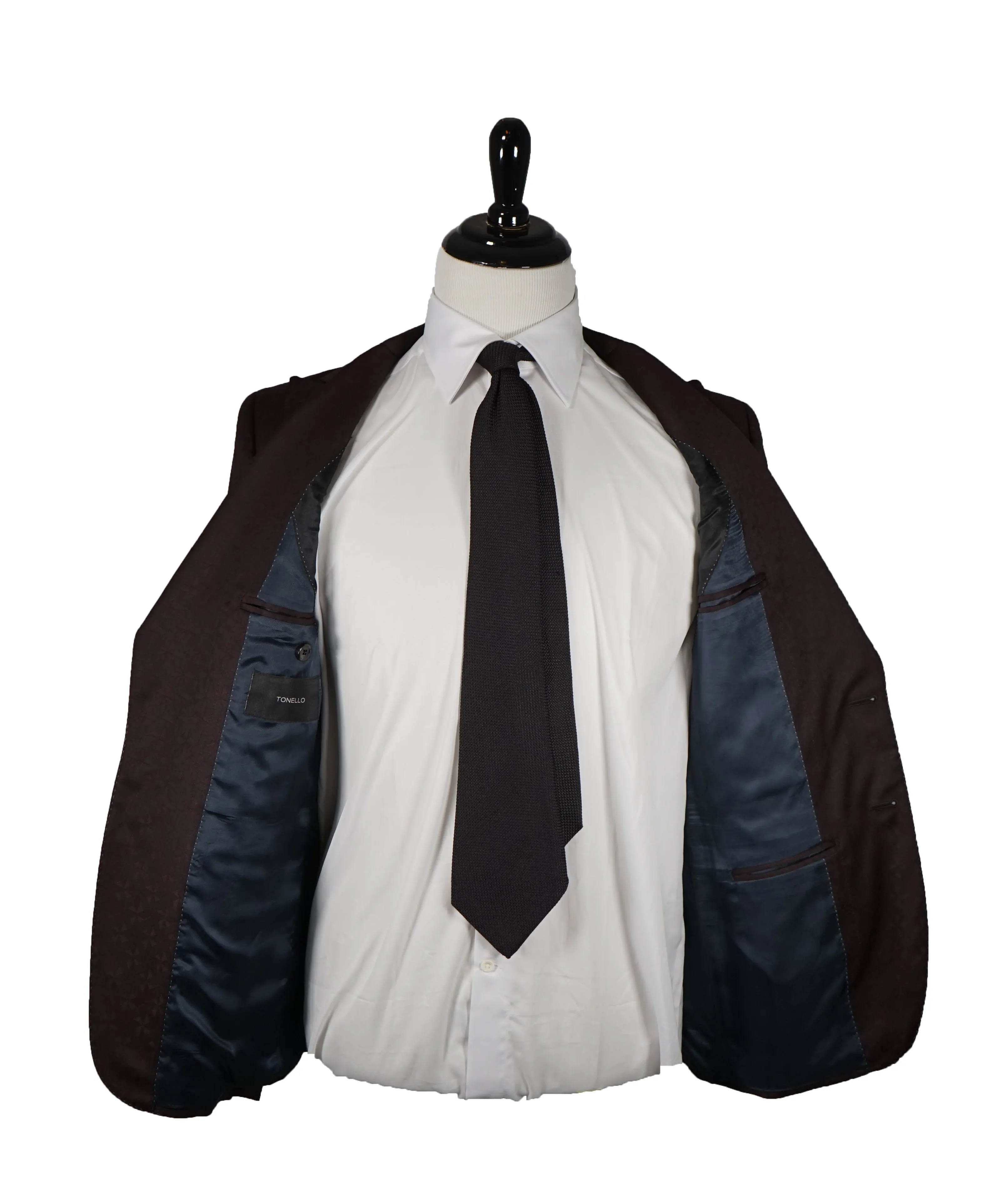 TONELLO - Wide Peak Lapel Dinner Jacket Geometric - 40R