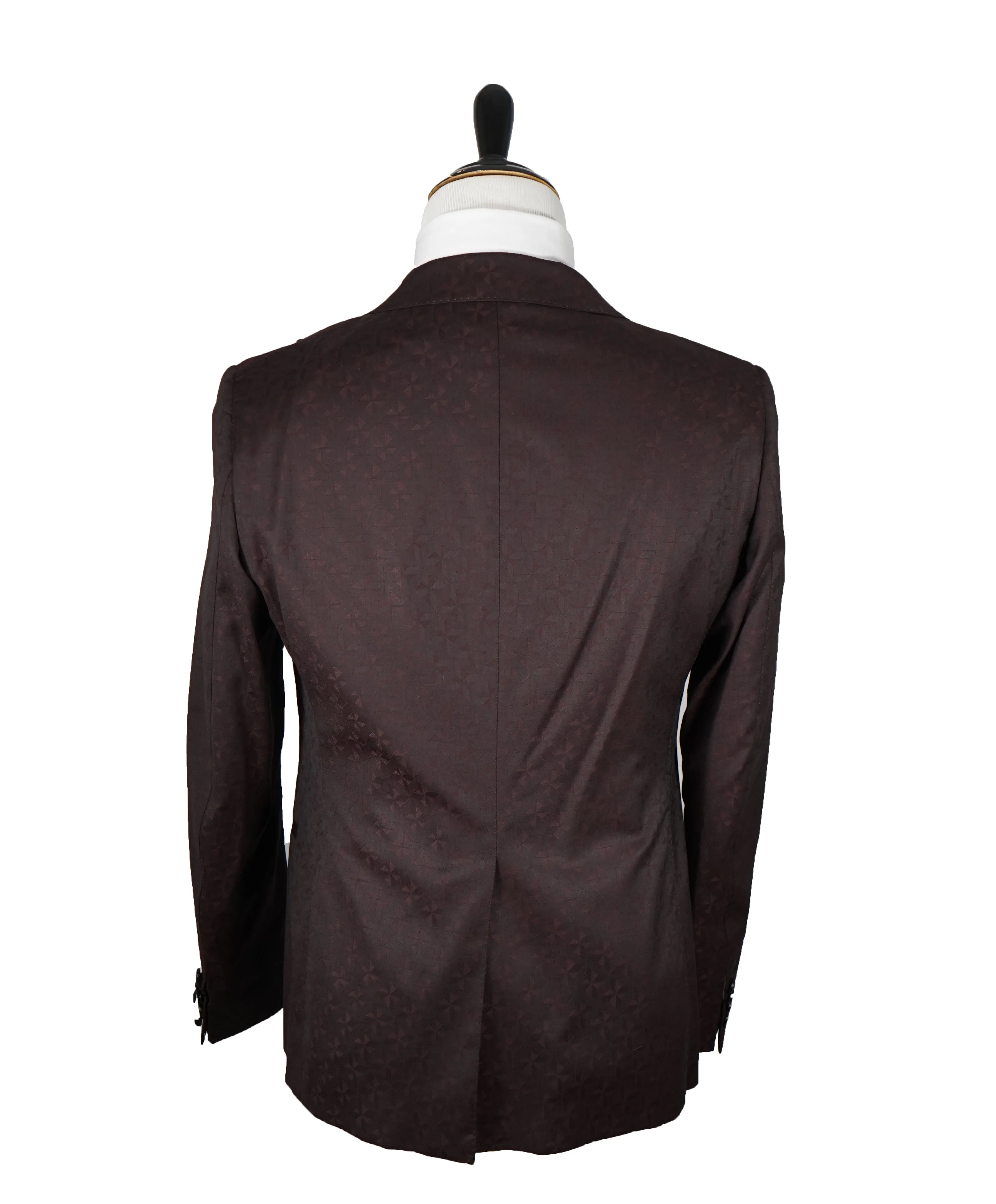 TONELLO - Wide Peak Lapel Dinner Jacket Geometric - 40R
