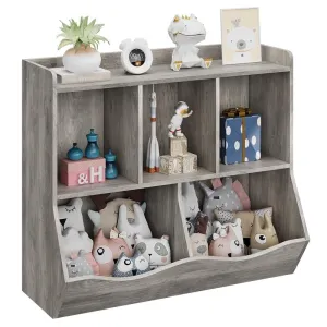 Toy Storage Cabinet Grey Modern Contemporary Wood