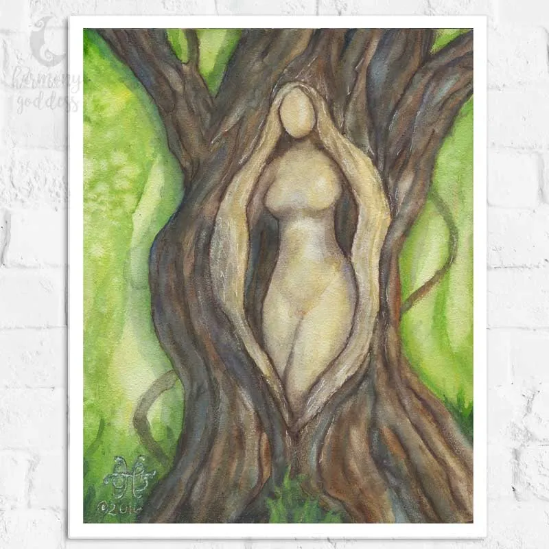 Tree Goddess Art Print 8x10