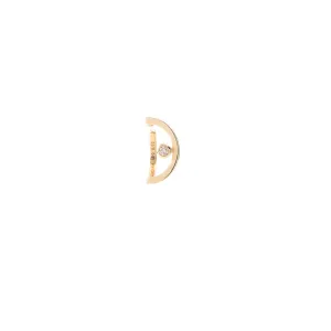 TREEHOPPER Bezel Diamond Ear Cuff Small size