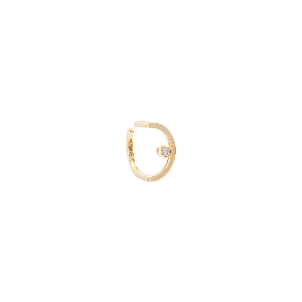 TREEHOPPER Bezel Diamond Ear Cuff Small size