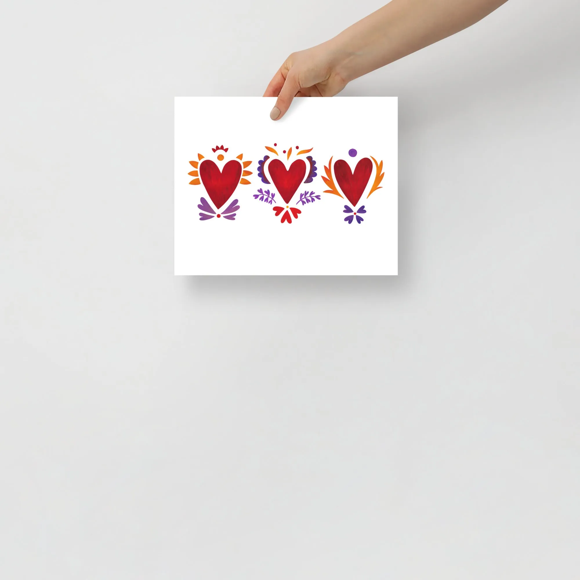 Tripple Burning Heart - Poster