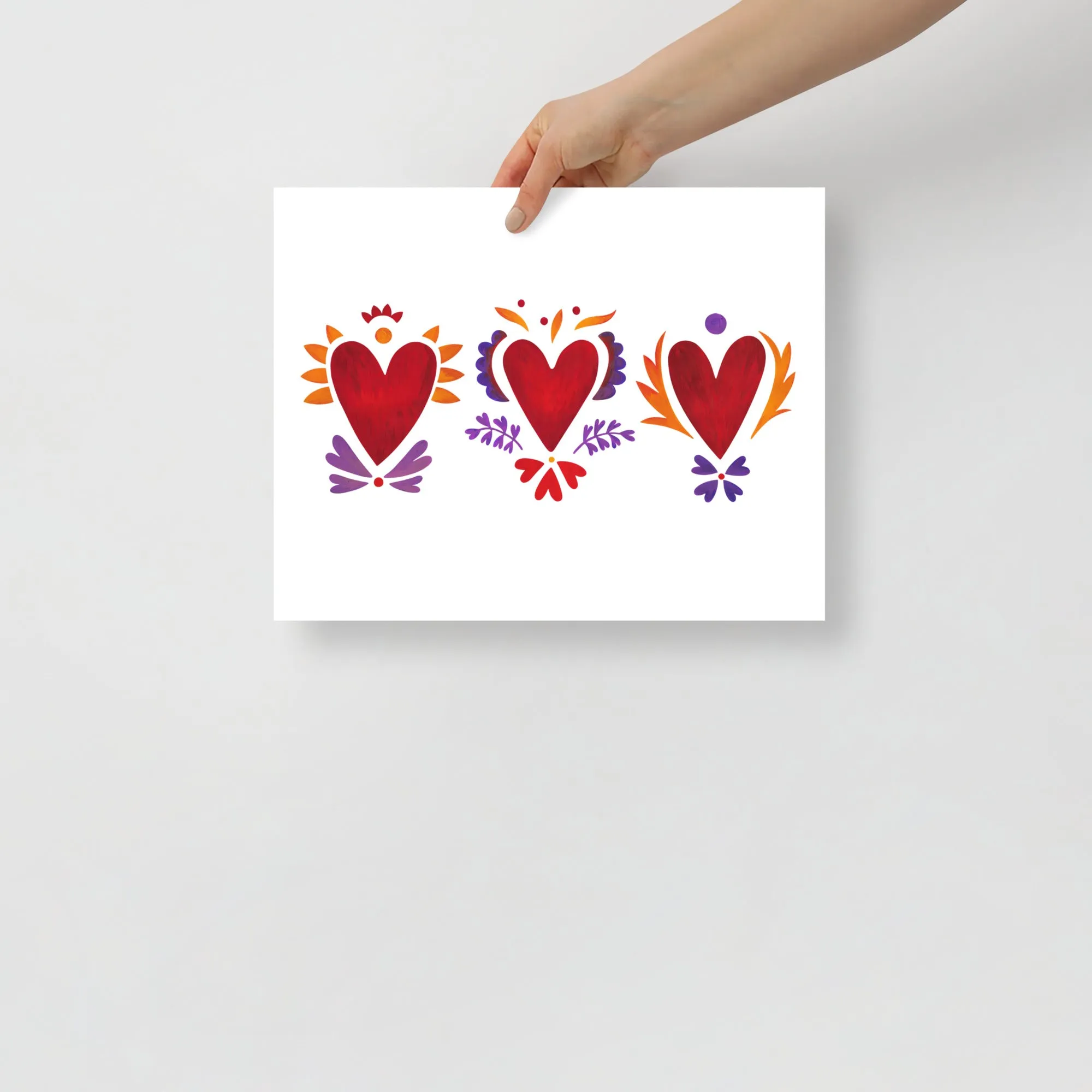 Tripple Burning Heart - Poster