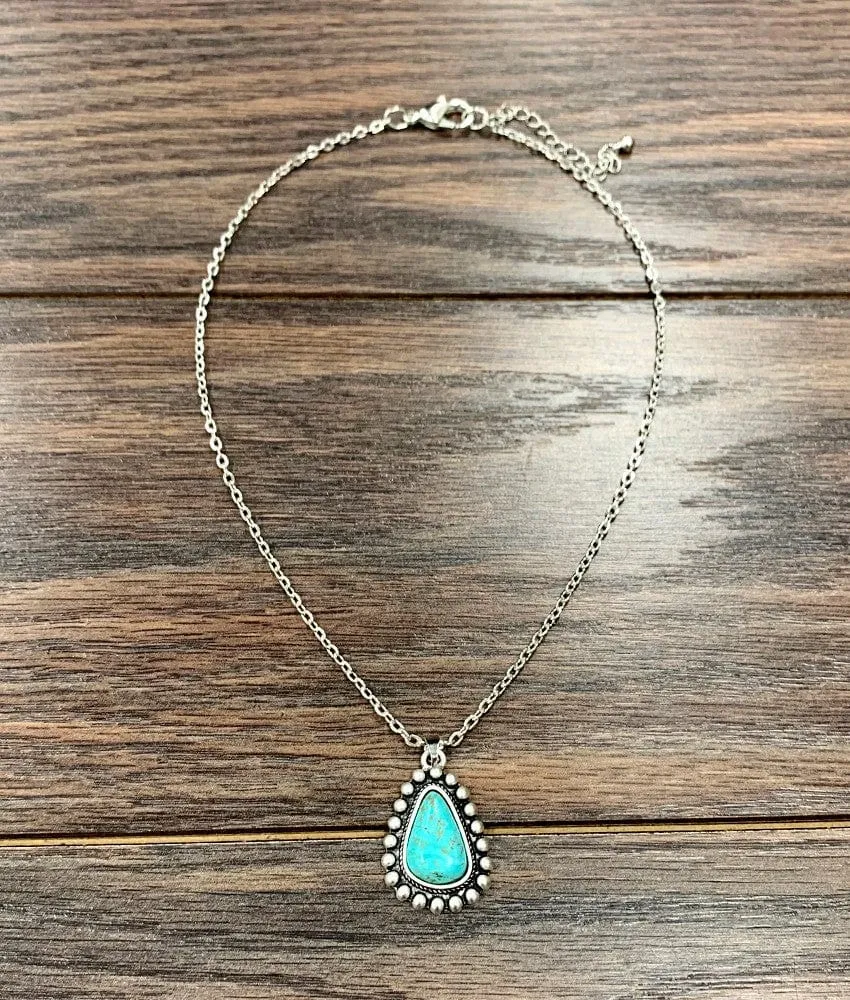 Turquoise Pendant Necklace