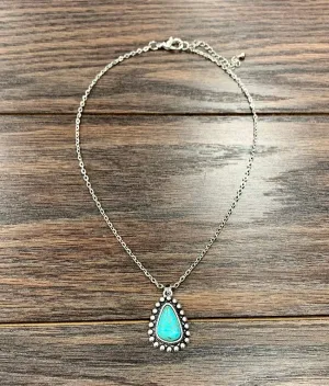 Turquoise Pendant Necklace
