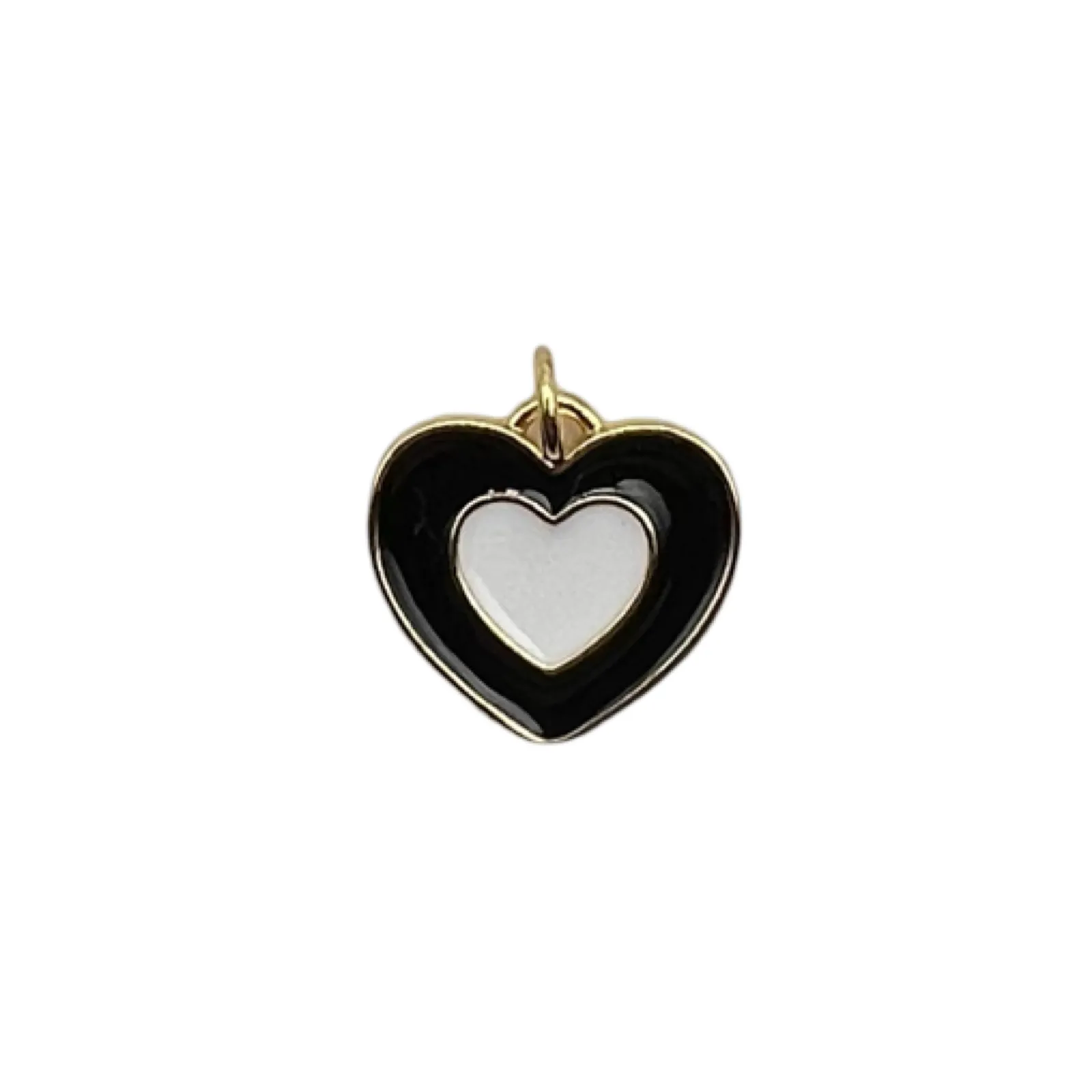 Two Tone Heart Charms