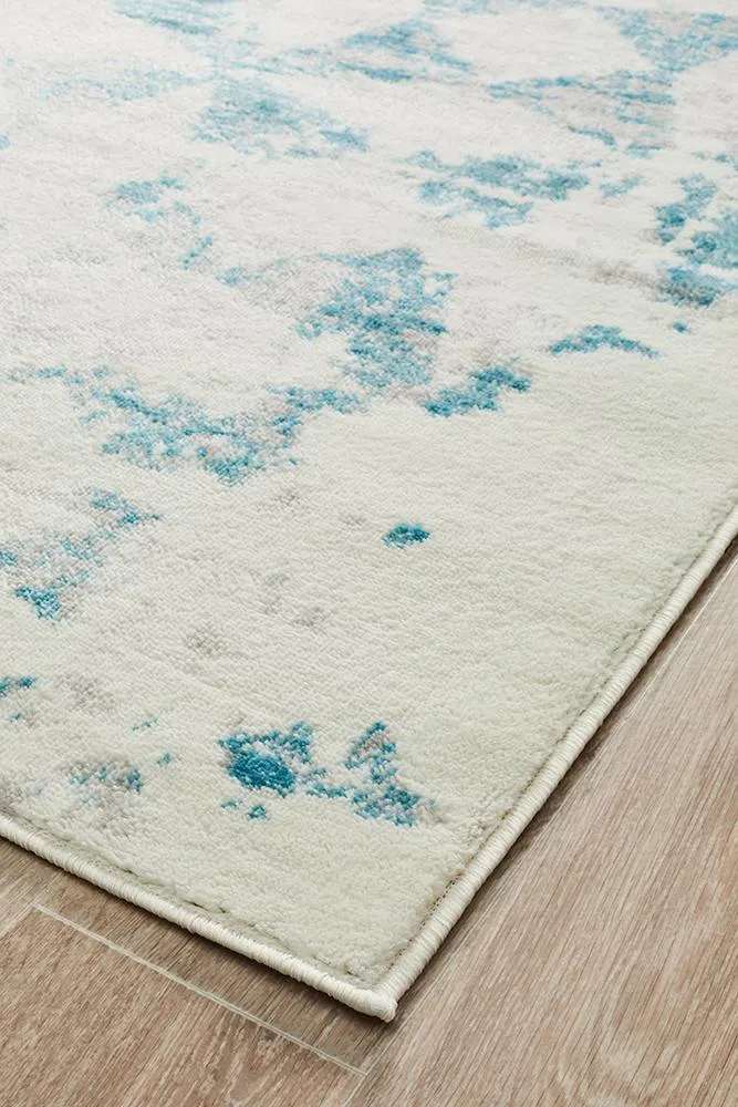 Vanessa Modern Rug Blue Grey White