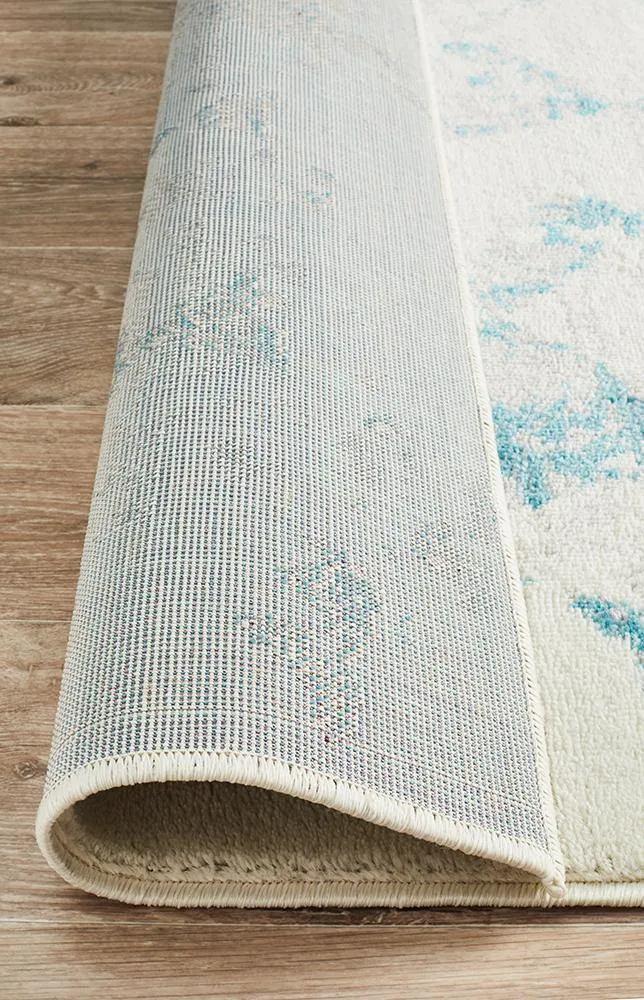 Vanessa Modern Rug Blue Grey White