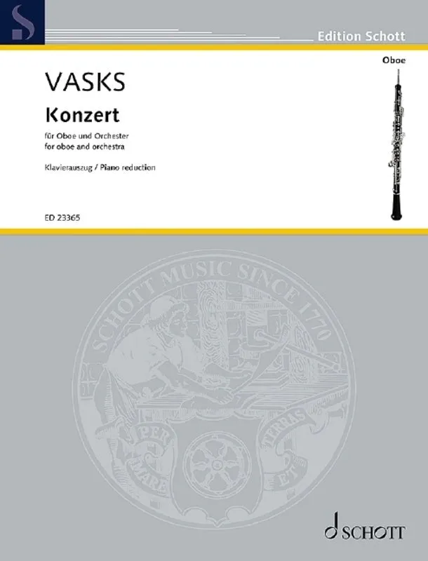 VASKS - CONCERTO FOR OBOE/PIANO